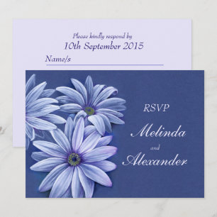 Convite de casamento Daisy osteospermum RSVP