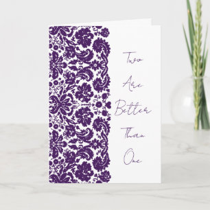 Convite de Casamento Damask-Escritura Cristã