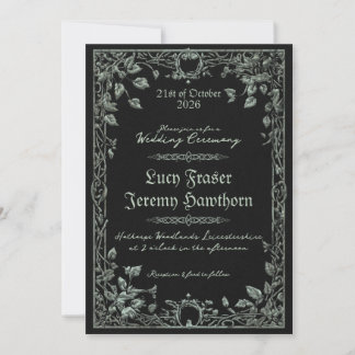 Convite de Casamento Dark Viking