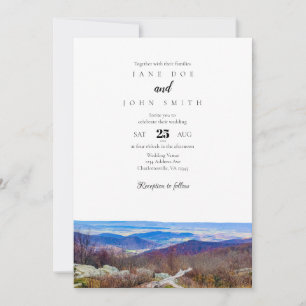 Convite de Casamento das Montanhas da Virgínia