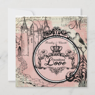 Convite de casamento De Amor Incondicional De Aren