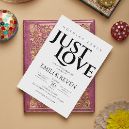 Convite de Casamento de Amor Minimalista