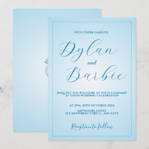 Convite de casamento de anéis minimalistas elegant