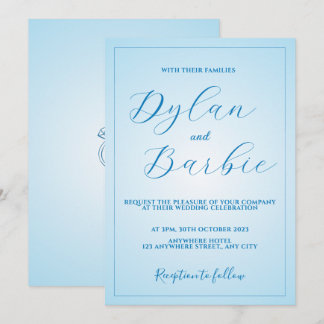 Convite de casamento de anéis minimalistas elegant