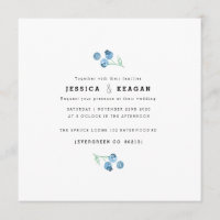 Convite de casamento de Aquarela Trio de Aroma