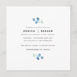 Convite de casamento de Aquarela Trio de Aroma