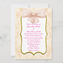 Convite de Casamento de Arco Rosa