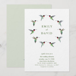 Convite de Casamento de Beija-flores