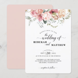 Convite De Casamento De Buquês Primavera Tulip Wa