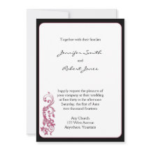 Convite de Casamento de Canto Arredondado Honeysuc