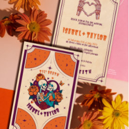 Convite De Casamento De Cartão De Tarô Gótico Únic