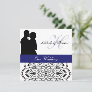 Convite de Casamento de Casal Elegante