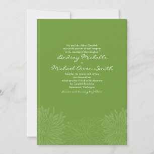 Convite De Casamento De Chrysanthemum Blossom