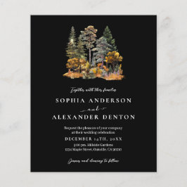 Convite de casamento de código QR da Foto da Flore