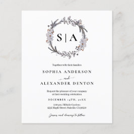 Convite de casamento de código QR da Foto de Wreat