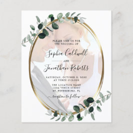 Convite de casamento de Código QR de Foto Eucalypt