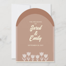 Convite de Casamento de Código QR do Estilo de Arc