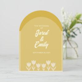 Convite de Casamento de Código QR do Estilo de Arc