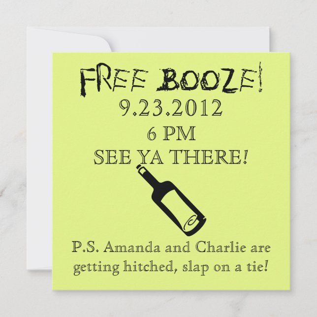 Convite De Casamento De Comédia, Humor (Frente)