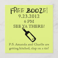 Convite De Casamento De Comédia, Humor