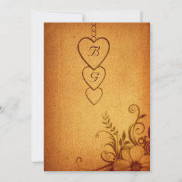 Convite De Casamento De Composição Vintage