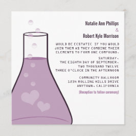 Convite de casamento de copo de trigo, Roxo