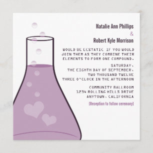 Convite de casamento de Criador Whimsical, Roxo
