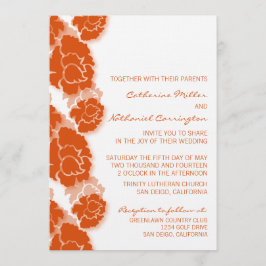 Convite De Casamento De Decadência Floral