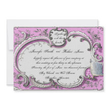 Convite De Casamento De Deco Francês Posh