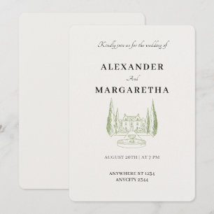 Convite de Casamento de Destino em Vila Italiana