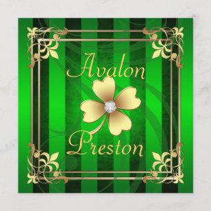 Convite De Casamento De Dia de São Patrício De F