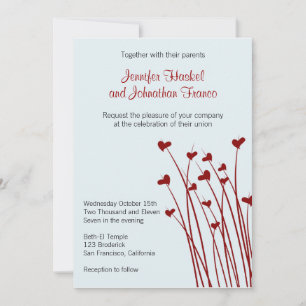 Convite de casamento de Doce dos Campos do Coraç