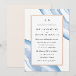 Convite de casamento de Fatia de Agitação de Cores