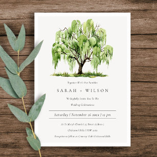 Convite de casamento de Fazenda de Árvore Selvagem