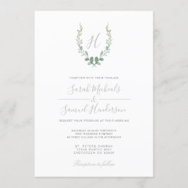Convite de casamento de fazenda Eucalyptus