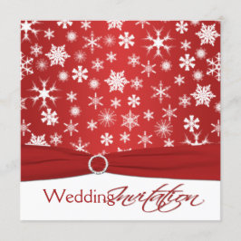 CONVITE DE CASAMENTO de Flocos de Neve Brancos Ver