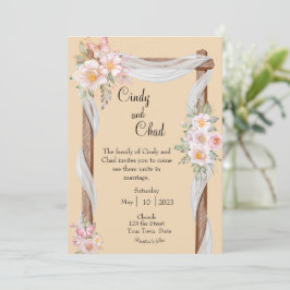 Convite De Casamento De Flores Da Primavera