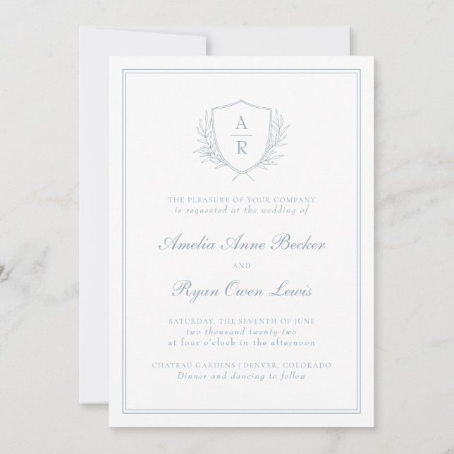 Convite de Casamento de Folhas Minimalistas Elegan (Frente)