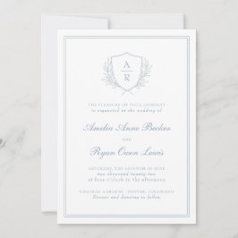 Convite de Casamento de Folhas Minimalistas Elegan