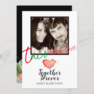 Convite De Casamento De Foto Fiesta Para Taco Bout