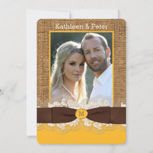 Convite de casamento DE FOTOGRAFIA DO Arco FAUX Bu