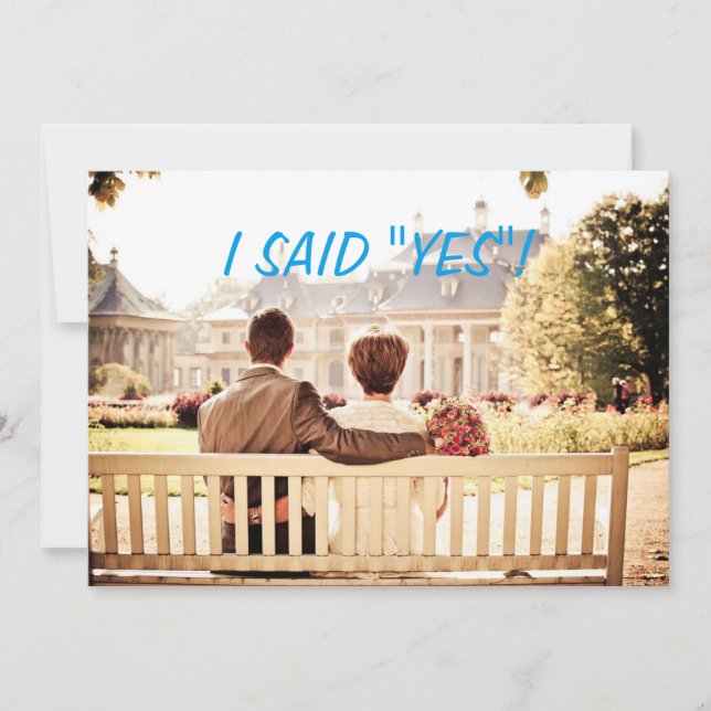 Convite de casamento de Fotografias Personalizado (Frente)