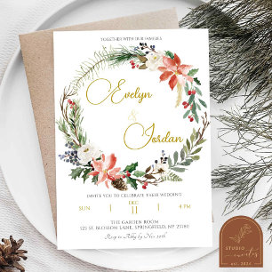 Convite de Casamento de Fúria de Natal