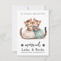 Convite de Casamento de Gatinho Fofo