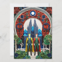 Convite de casamento de gay