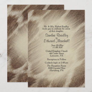 Convite De Casamento De Girafa