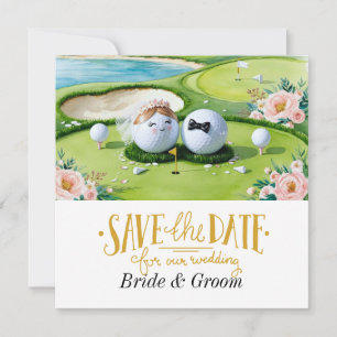 Convite de Casamento de Golfista com bola de golfe
