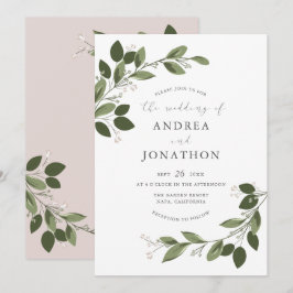 Convite de casamento de Gráficos Azuis com Parte d