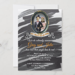 Convite de Casamento de Halloween