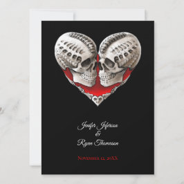 convite de casamento de halloween